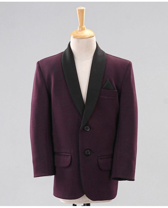 Babyhug Full Sleeves Party Suits With Bow - Purple