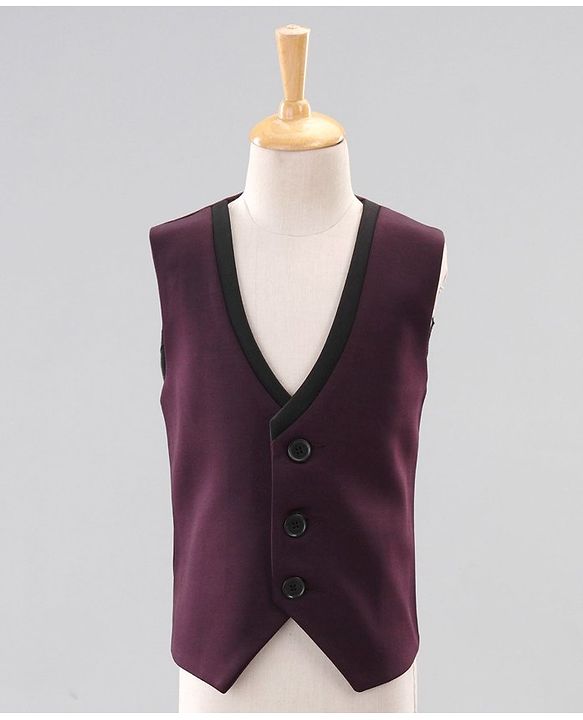 Babyhug Full Sleeves Party Suits With Bow - Purple