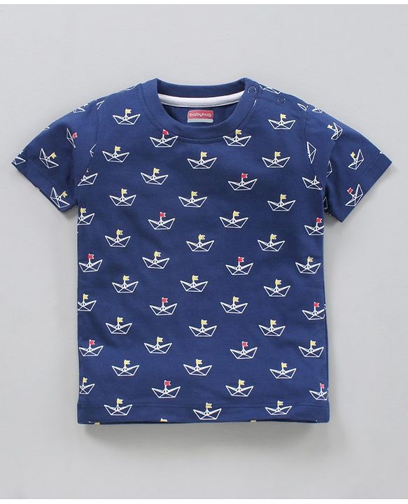 Babyhug Half Sleeves T-Shirts Multi Print Pack of 5 - Multicolor