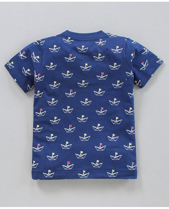 Babyhug Half Sleeves T-Shirts Multi Print Pack of 5 - Multicolor
