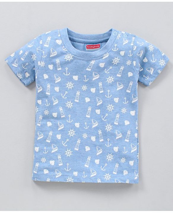 Babyhug Half Sleeves T-Shirts Multi Print Pack of 5 - Multicolor