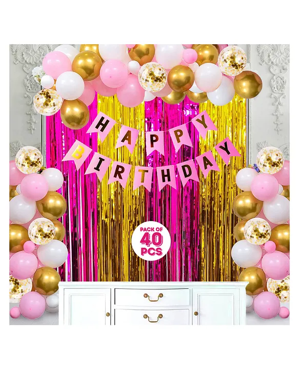 ZYOZI Rose Gold Happy 18th Birthday Cake Topper Anniversary