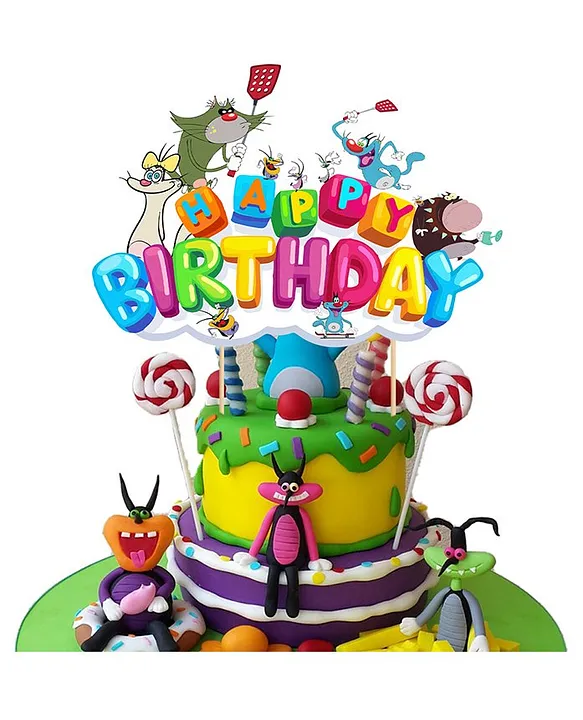 How to make a cute Oggy birthday cake that kids love. Extremely unique  birthday cake ideas 2021 - YouTube