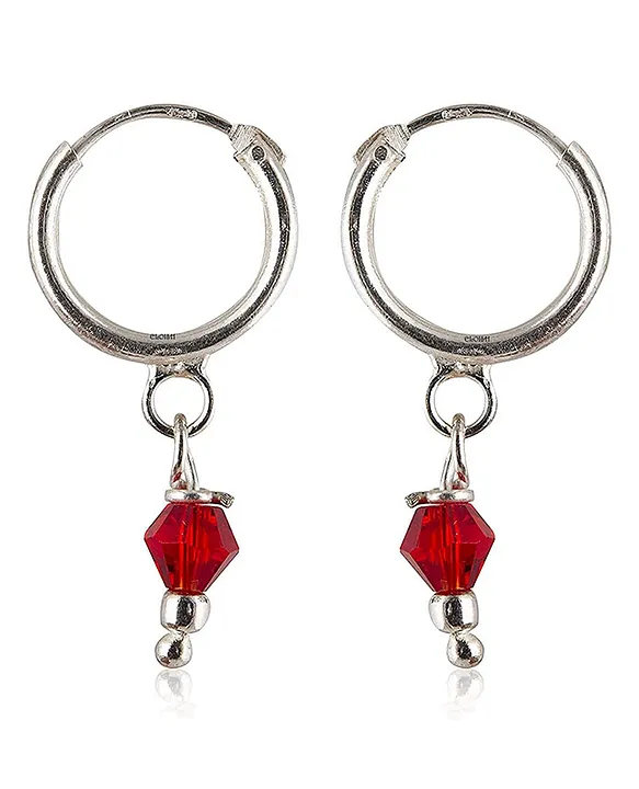 Red Heart Charm 10MM Gold Hoop Earrings | Claire's US