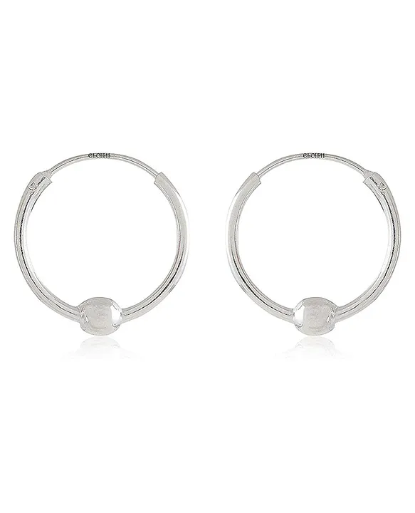 Amazon.com: Small Hoop Earrings for Women Silver, Round-tube Design, Small  Polish Finish with Click-Top Closure, Tarnish and Nickel Free, 15mm  Diameter: Clothing, Shoes & Jewelry