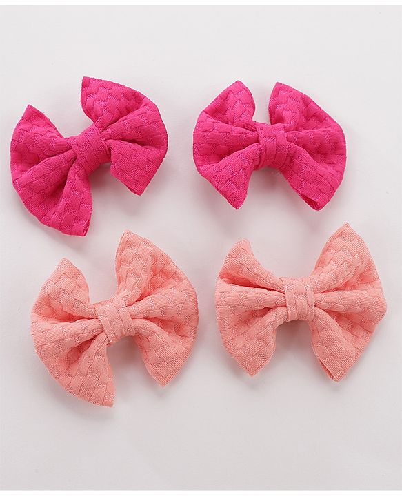 Babyhug Headbands & Hair Clips Pack of 6 - Pink & Peach