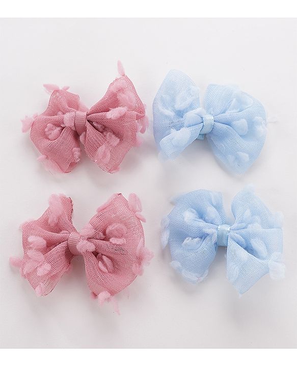 Babyhug Headbands Pack of 6 - Pink&Sky Blue