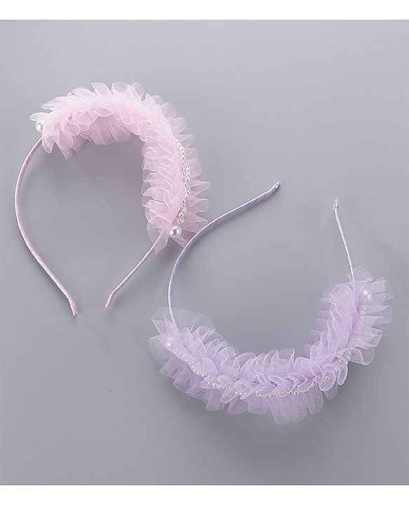 Pine Kids Hair Bands Pack of 2 - Pink Purple
