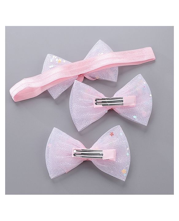Babyhug Hair Accessories Combo Set - Pink