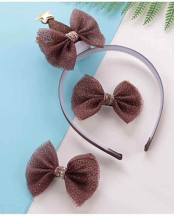 Babyhug Hair Accessories Combo Sets - Brown