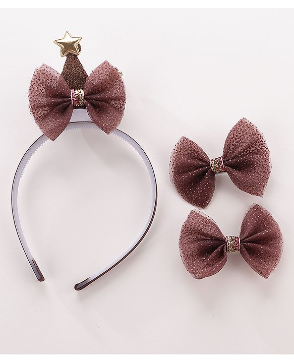 Babyhug Hair Accessories Combo Sets - Brown