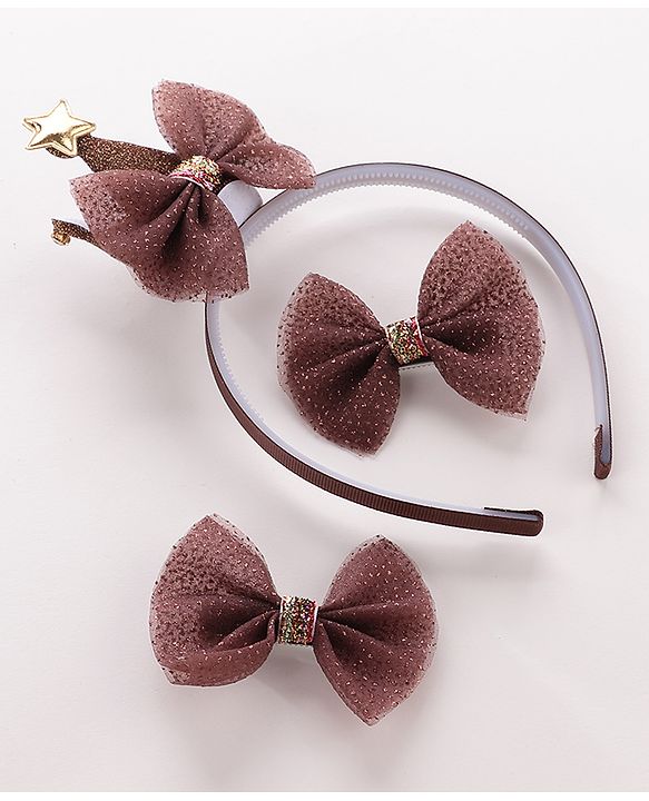 Babyhug Hair Accessories Combo Sets - Brown