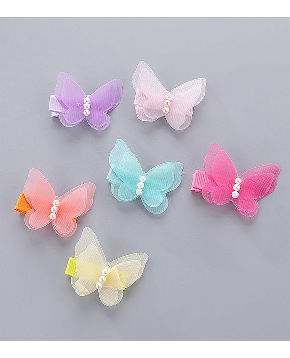 Pine Kids Hair Clips Pack of 6 - Multicolor