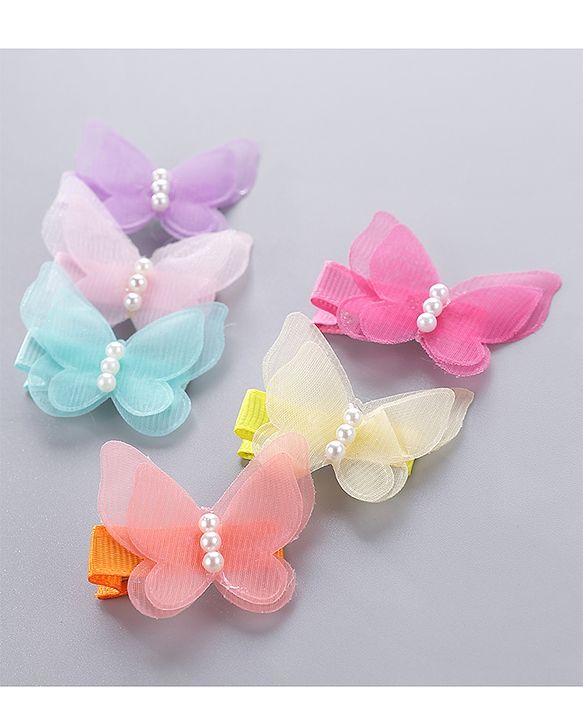 Pine Kids Hair Clips Pack of 6 - Multicolor
