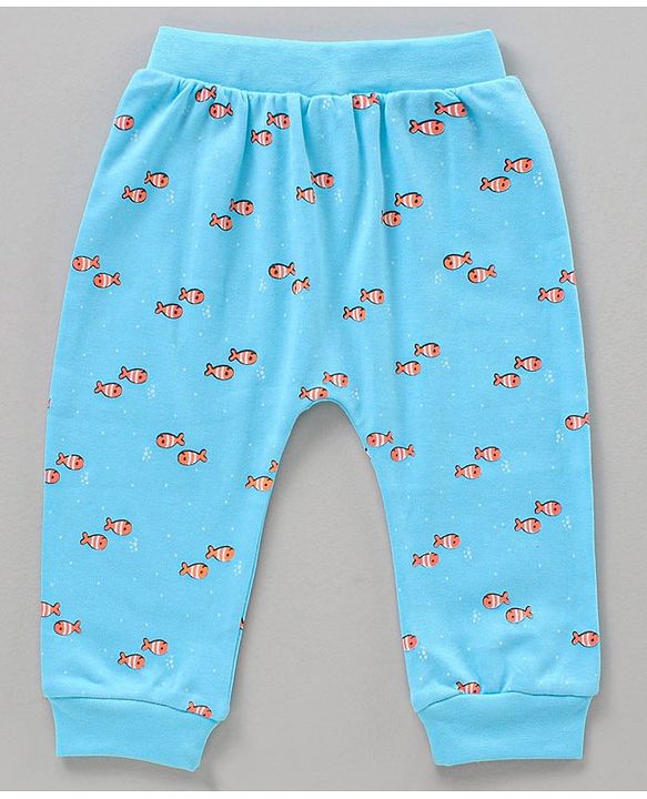 Babyhug Full Length Printed Diaper Leggings Pack of 3 - Multicolor