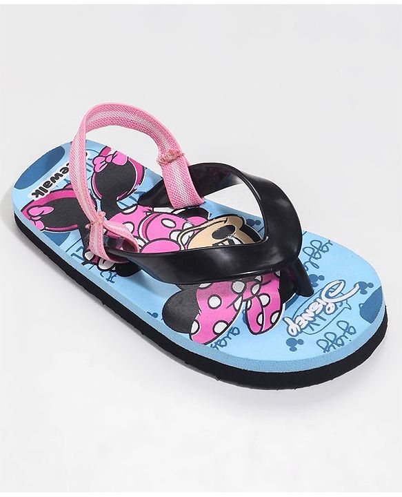 Cute Walk by Babyhug Slip-On Flip-Flops Disney Printed - Sky Blue