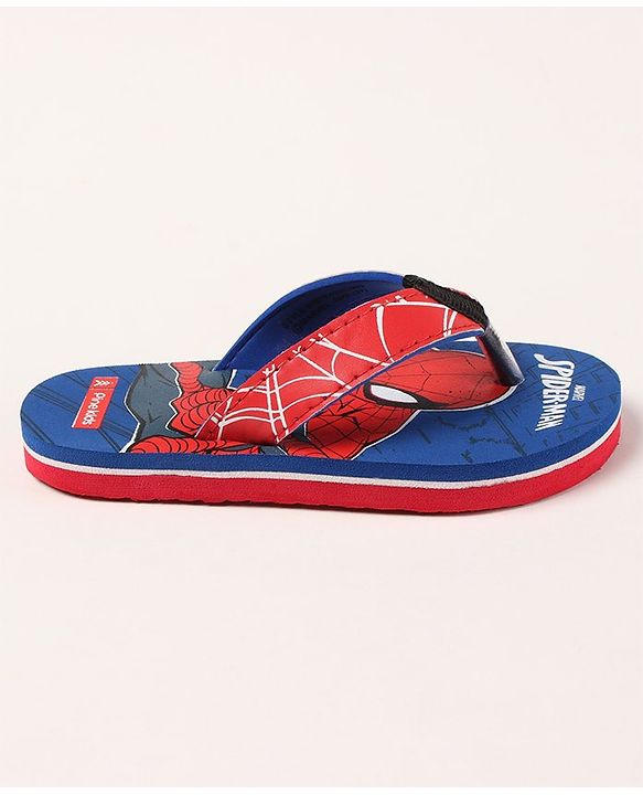 Pine Kids Flip Flops Spider Man Print - Royal Blue