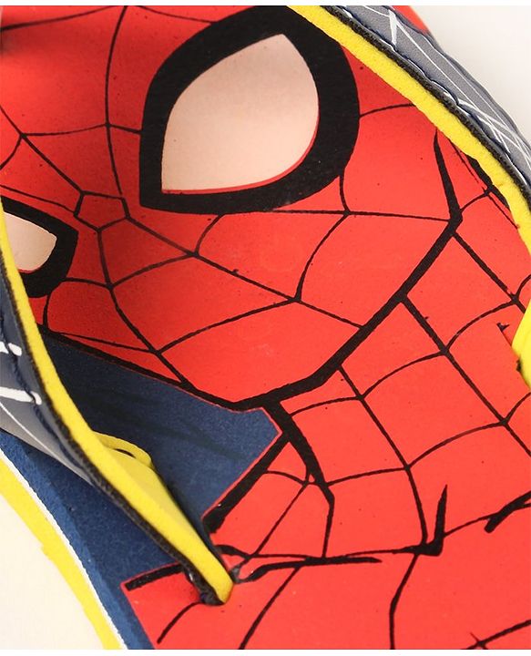 Pine Kids Flip Flops Spider Man Print - Red