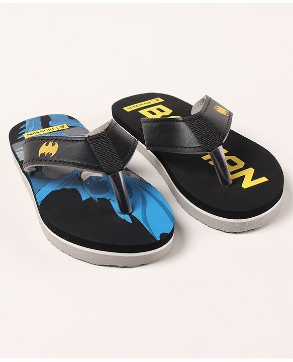 Pine Kids EVA Batman Flip Flops - Black