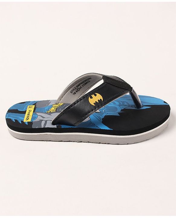 Pine Kids EVA Batman Flip Flops - Black