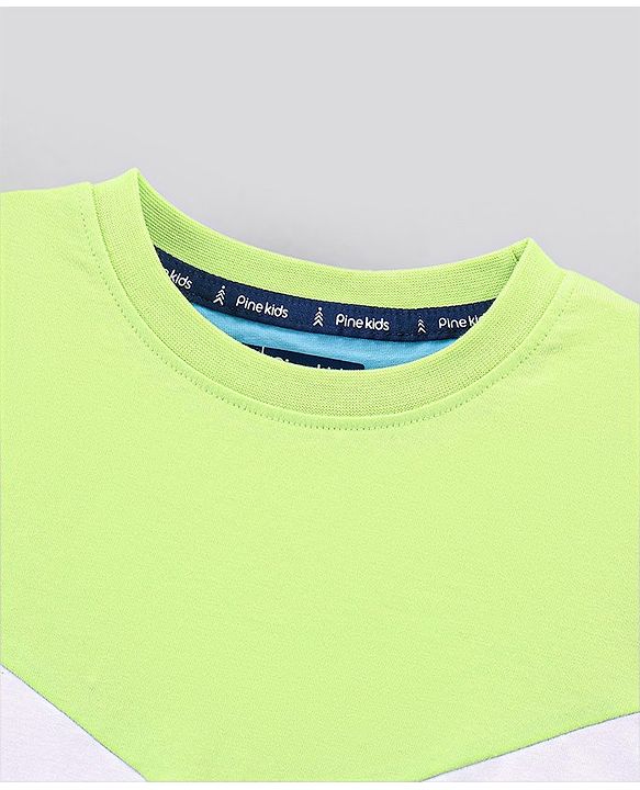 Pine Kids Half Sleeves Tee & Shorts HD Print - Blue