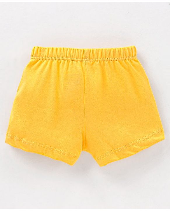 Babyhug 100% Cotton Striped & Star Printed Briefs Pack of 5 - Blue & Yellow