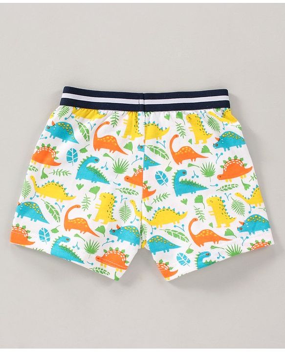 Babyhug  100 % Cotton Briefs Pack of 3 Dino Print - Multicolor