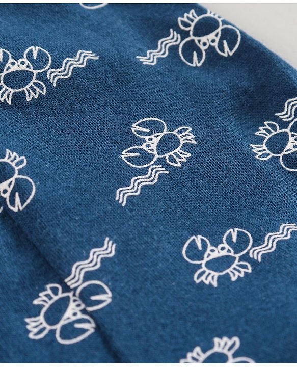 Babyhug 100% Cotton Knitted Briefs All Over Printed Pack of 3 - Blue Red White