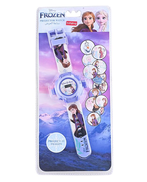 Babyhug Disney Elsa & Anna Digital Projector Watch - Blue