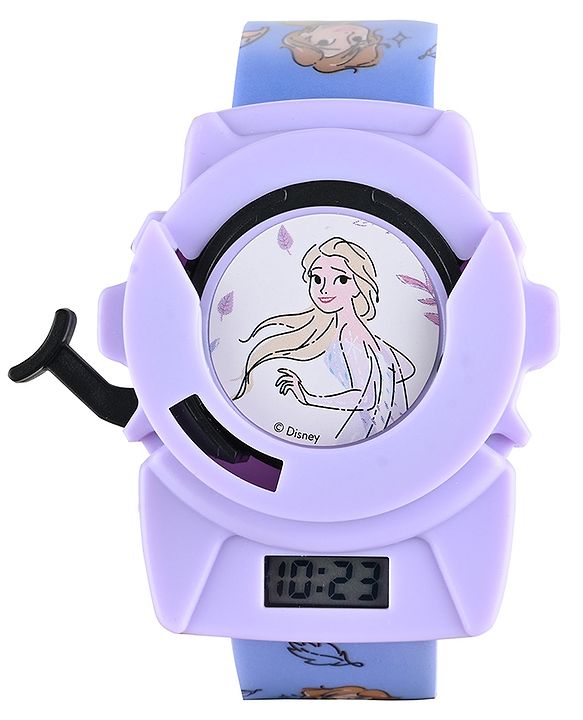 Babyhug Disney Frozen Release Disc Watch - Blue Purple