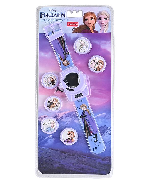 Babyhug Disney Frozen Release Disc Watch - Blue Purple