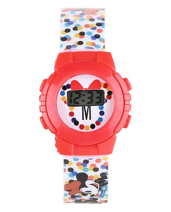 Babyhug Minne Mouse Digital Watch - Red Blue