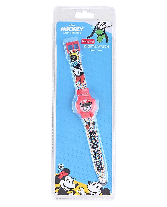 Babyhug Minne Mouse Digital Watch - Red Blue