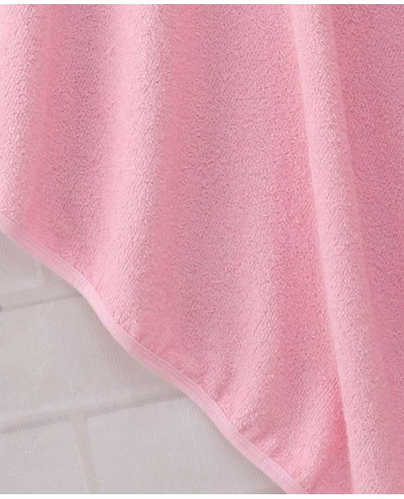 Babyhug Woven Terry Hooded Towel Dear Patch - Pink