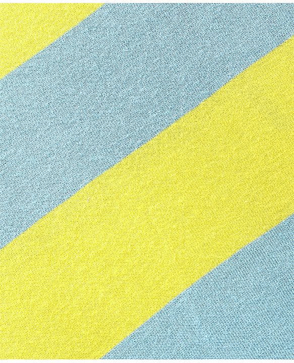 Pine Kids Sleeveless Bio Washed T-Shirt Stripes Print - Lemon Yellow