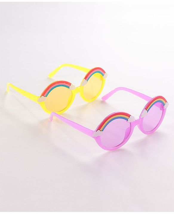 Babyhug Sunglasses - Yellow & Purple