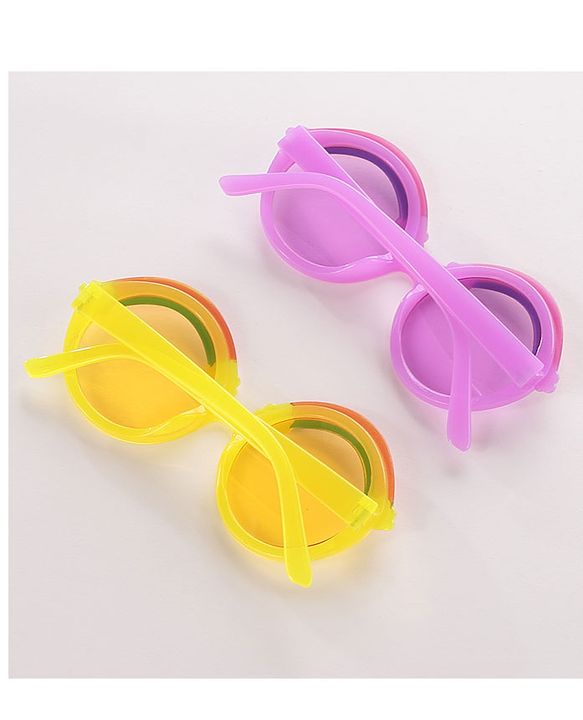 Babyhug Sunglasses - Yellow & Purple