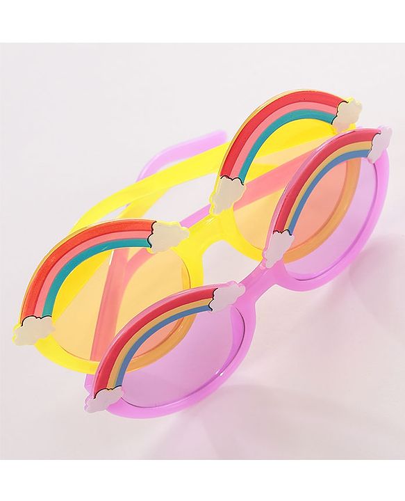 Babyhug Sunglasses - Yellow & Purple