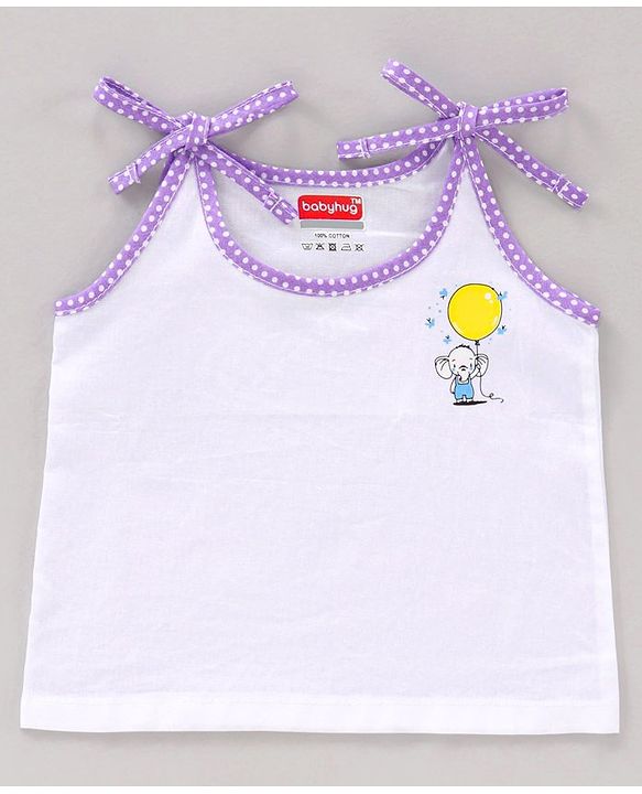 Babyhug 100% Cotton Singlet Jhablas Pack of 5  - Multicolor