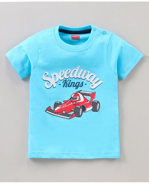 Babyhug Half Sleeves T-Shirts Multi Print Pack of 3 - Blue