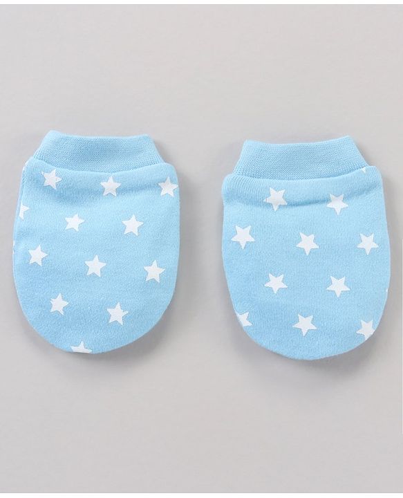 Babyhug 100% Cotton Mittens Set Multi Print Pack Of 5 - Multicolor