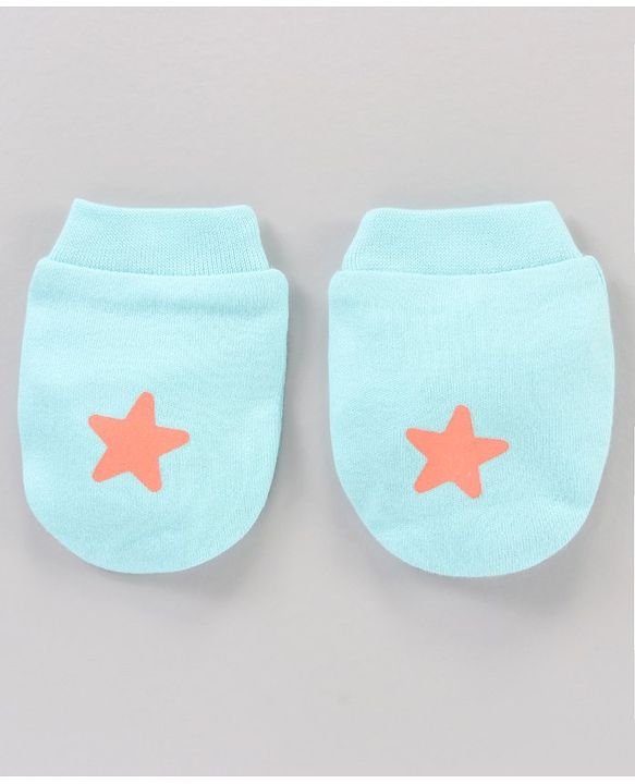 Babyhug 100% Cotton Mittens Set Multi Print Pack Of 5 - Multicolor