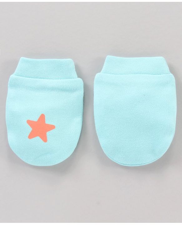 Babyhug 100% Cotton Mittens Set Multi Print Pack Of 5 - Multicolor