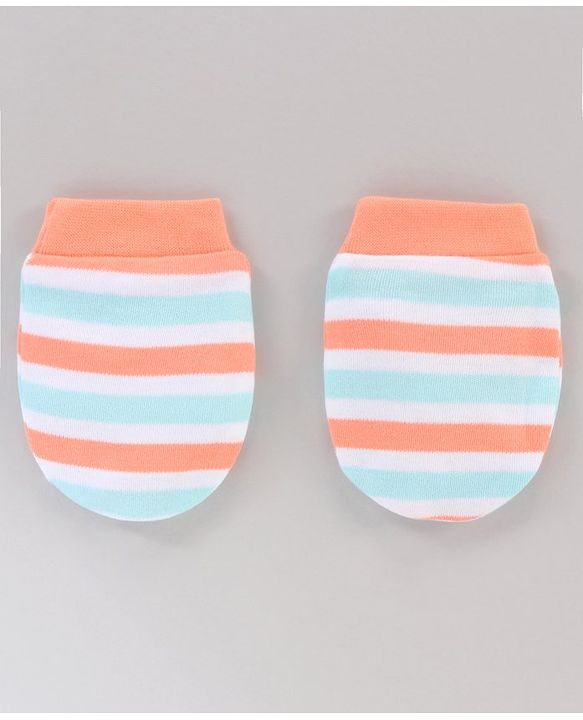 Babyhug 100% Cotton Mittens Set Multi Print Pack Of 5 - Multicolor