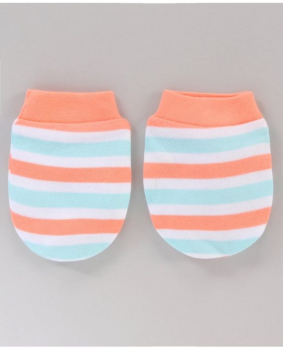 Babyhug 100% Cotton Mittens Set Multi Print Pack Of 5 - Multicolor