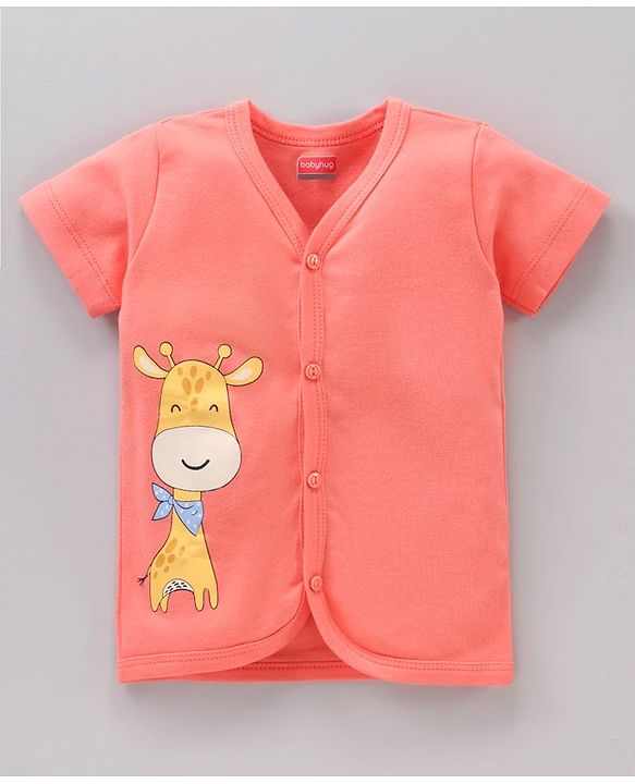 Babyhug 100 % Cotton Vests Animal Print Pack of 3 - Multicolour