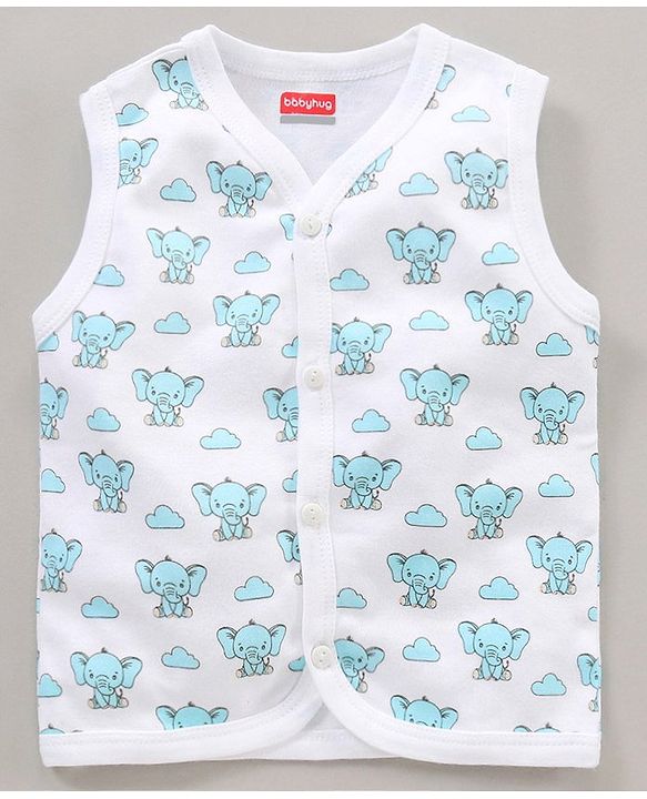Babyhug 100% Cotton Sleeveless Vests Printed Pack of 5 - Multicolour
