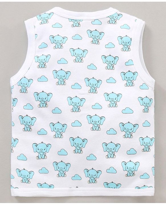 Babyhug 100% Cotton Sleeveless Vests Printed Pack of 5 - Multicolour