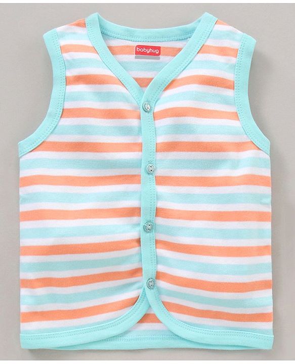 Babyhug 100% Cotton Sleeveless Vests Printed Pack of 5 - Multicolour