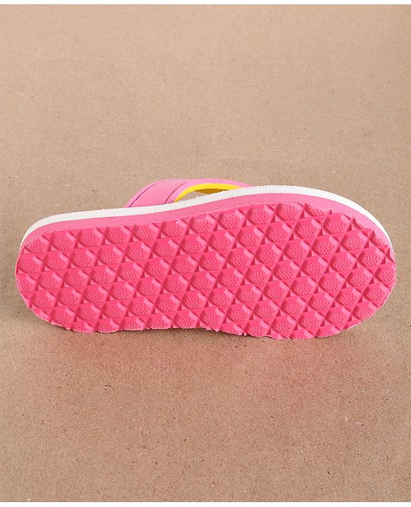 Cute Walk by Babyhug Flip Flops Fruits Print - Pink White (Strap Colour May Vary)